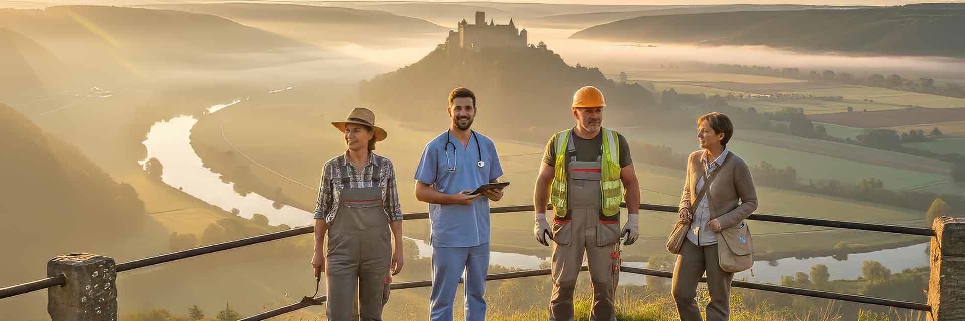 Menschen verschiedener Berufe - Traumjob finden im Landkreis Sigmaringen